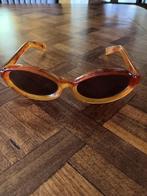 Originele cateye brown vintage retro Nilsol Italy zonnebril, Zonnebril, Oranje, Zo goed als nieuw, Ophalen