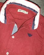 Armani junior overhemd mt 110 zgan, Overhemd of Blouse, Ophalen of Verzenden, Zo goed als nieuw, Jongen