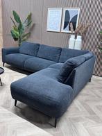 ZGAN Home Center Bouclé Hoekbank - Antraciet - 273 x 210, Huis en Inrichting, Banken | Bankstellen, Ophalen, 250 tot 300 cm, -