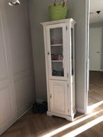 Buffetkast keukenkast whitewash modern wit brocante, Ophalen, Met deur(en), Glas, 50 tot 100 cm
