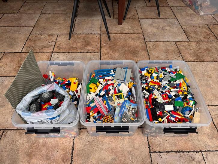 Grote LEGO partij 21 kg – Technic, trein en klassiek blokken, Kinderen en Baby's, Speelgoed | Duplo en Lego, Zo goed als nieuw