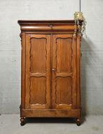 Antieke brocante eiken Biedermeier meidenkast vintage kast, Ophalen of Verzenden