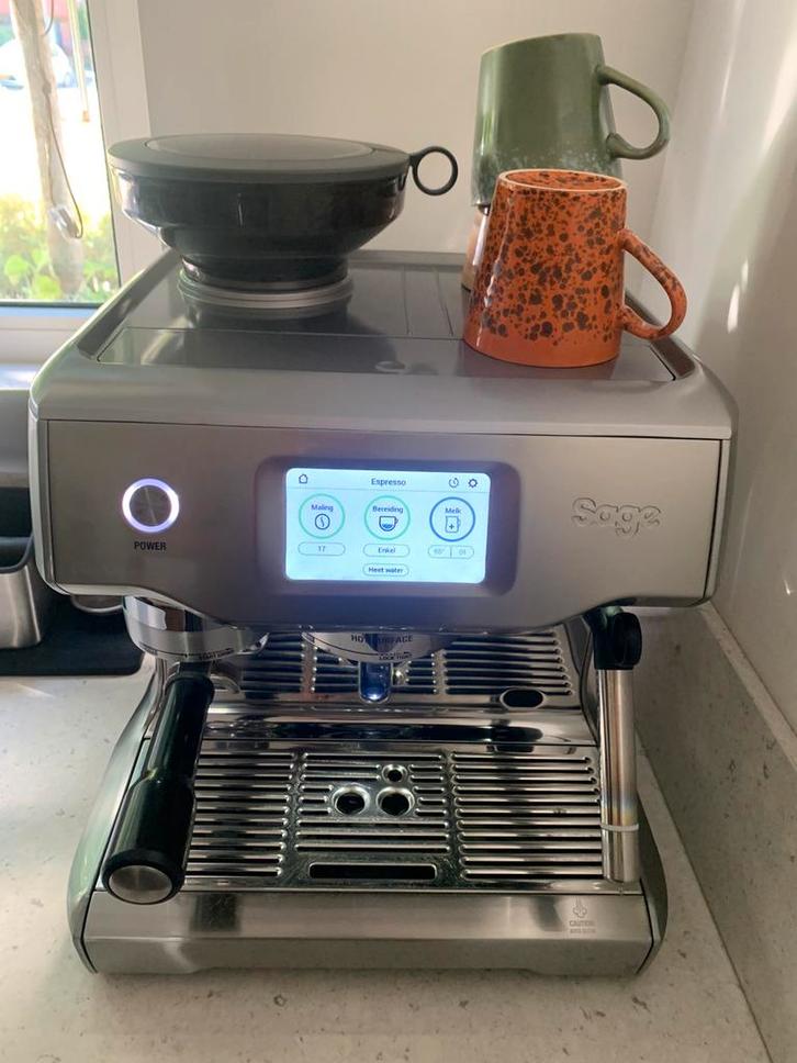 Sage the Oracle touch, Witgoed en Apparatuur, Koffiezetapparaten, Zo goed als nieuw, Koffiebonen, Espresso apparaat, 10 kopjes of meer