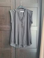 Piazza Italia top XL zwart L, Zwart, Maat 42/44 (L), Zo goed als nieuw, Zonder mouw