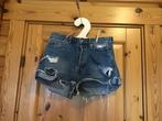 Korte broek spijkerbroek blauw H&M knopen maat 40, H&M, Blauw, Ophalen of Verzenden, Zo goed als nieuw