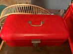 Vintage Emaille Broodtrommel - Rood, Ophalen, Gebruikt