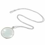 handig vergrootglas aan lange 925 verzilverde ketting 93 cm., Ophalen of Verzenden, Nieuw, Vergrootglas of Loep