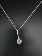 Hanger zilver badminton en shuttle, Ophalen of Verzenden, Nieuw, Zilver, Zilver