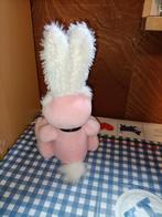 Roze playboy bunny konijn knuffel 34 cm groot, Ophalen of Verzenden, Konijn