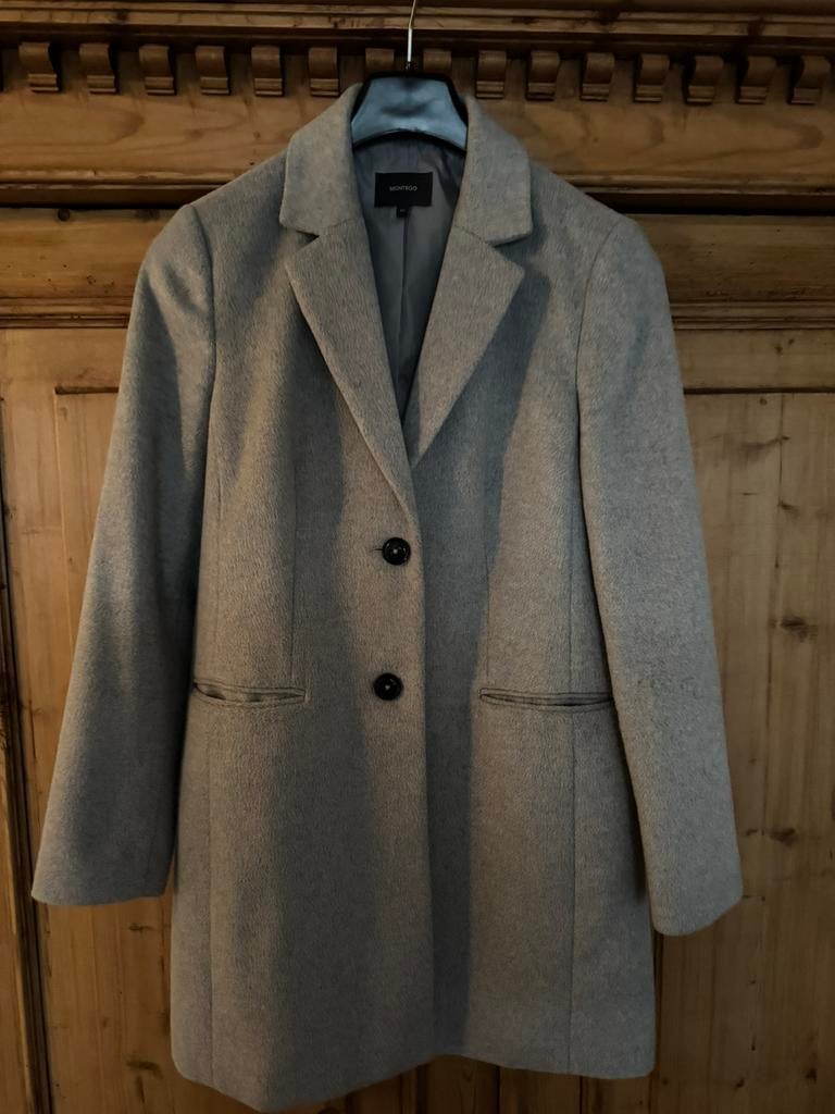 Zeer mooie trenchcoat/mantel/winterjas, Kleding | Dames, Ophalen of Verzenden, Zo goed als nieuw, Maat 38/40 (M), Grijs