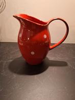 Polkadot kan rood met witte stippen kerst, Huis en Inrichting, Keuken | Servies, Ophalen of Verzenden, Zo goed als nieuw, Aardewerk