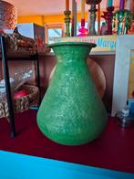 Vaas groen, leuk voor kunstbloemen., Ophalen, Groen, Overige materialen, Minder dan 50 cm