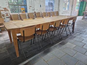 Eethoek 10 personen boerentafel 300 cm met 10 stoelen  beschikbaar voor biedingen