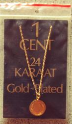 Ketting met hanger 1 ct. Juliana gold-plated, Verzenden, Koningin Juliana, Setje