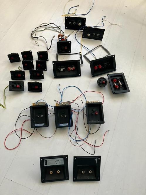 Diverse aansluiterminals voor luidspreker zelfbouw, Audio, Tv en Foto, Luidsprekers, Gebruikt, Front, Rear of Stereo speakers