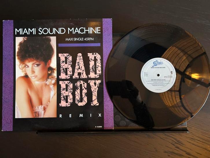 Maxi single Miami Sound Machine - Bad Boys 12”, Cd's en Dvd's, Vinyl | Dance en House, Zo goed als nieuw, Disco, 12 inch, Ophalen of Verzenden