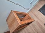 Bijzet tafel teak, Huis en Inrichting, Ophalen, Vierkant, 55 tot 75 cm, Zo goed als nieuw