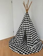 Nobodinoz Tipi Tent met kleed + kussen Zwart Wit Nieuwstaat, Ophalen, Zo goed als nieuw, Overige typen