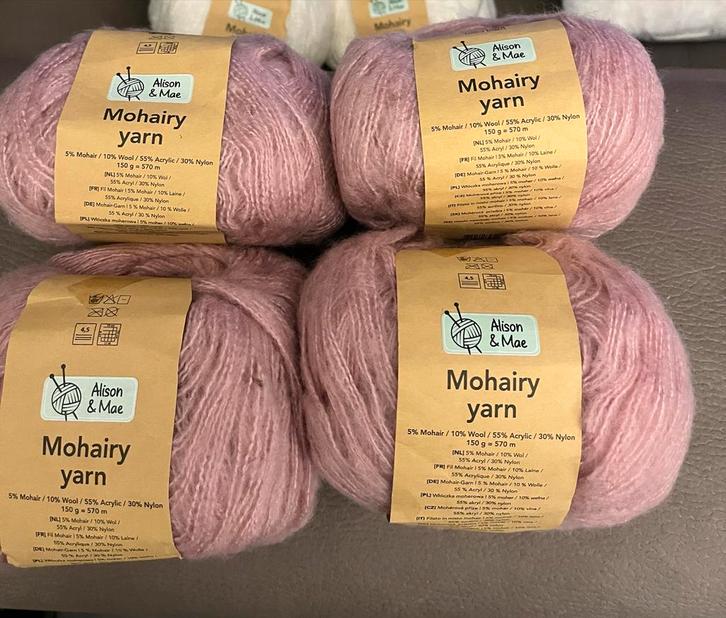 Mohair Wol - Alison & Mae, Hobby en Vrije tijd, Breien en Haken, Nieuw, Breien of Haken, Wol of Garen, Ophalen of Verzenden