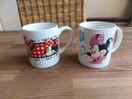 2 Mooie Vintage Minnie Mouse Bekers - Mokken Keramiek Disney, Keramiek, Overige stijlen, Kop(pen) en/of Schotel(s), Gebruikt