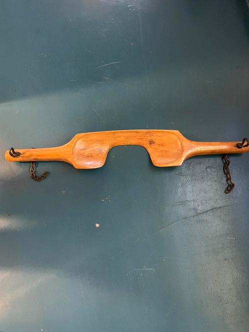 Antieke houten melkjuk met kettingen, Antiek en Kunst, Antiek | Gereedschap en Instrumenten, Ophalen