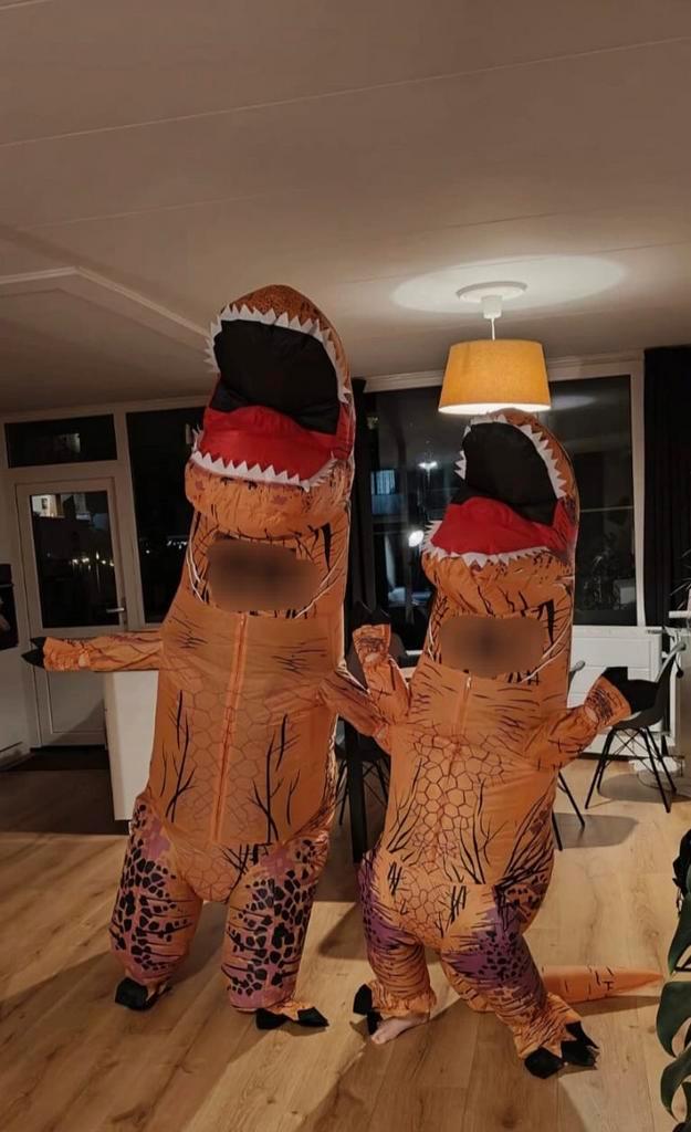 NIEUW - Kinder feestpak “Dino” T-Rex (opblaasbaar), Kinderen en Baby's, Carnavalskleding en Verkleedspullen, Nieuw, Jongen of Meisje