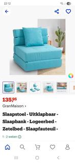 Slaapbank, lichtblauw, nieuw, 1 pers, Huis en Inrichting, Slaapkamer | Slaapbanken, Ophalen, Zo goed als nieuw, Eenpersoons, 200 cm