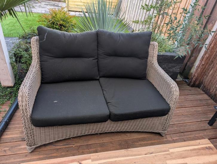 Luxe loungeset Avanti di Bellagio – 4-delig, Tuin en Terras, Tuinsets en Loungesets, Zo goed als nieuw, Wicker, Ophalen of Verzenden