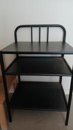 Nachtkastje, Huis en Inrichting, Slaapkamer | Nachtkastjes, Ophalen, Gebruikt, Minder dan 45 cm, Metaal of Aluminium