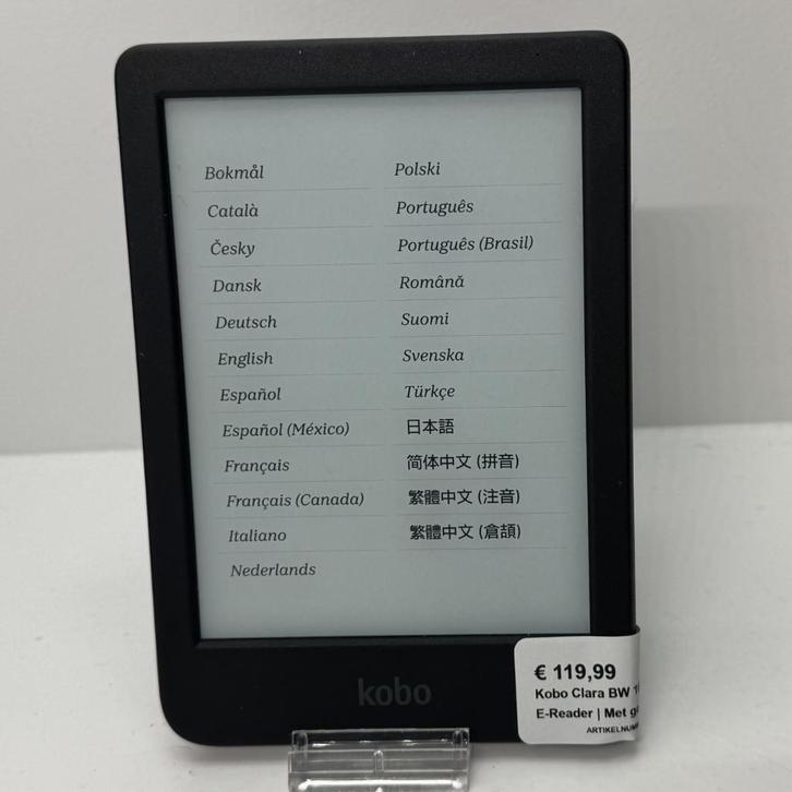 Kobo Clara BW 16GB 6inch E-Reader | Met garantie, Computers en Software, E-readers, Zo goed als nieuw, 6 inch of minder, 8 GB