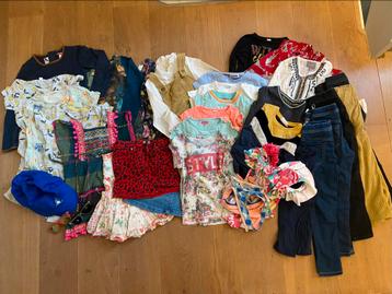 Meisjes kleding 122-128 pakket 35 stuks beschikbaar voor biedingen