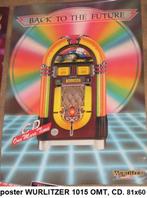 originele WURLITZER 1015 OMT CD poster 81x60 cm., Verzamelen, Automaten | Jukeboxen, Ophalen of Verzenden, Zo goed als nieuw, 1970 tot heden