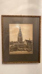 Gravure Grote Kerk Breda, Ophalen of Verzenden
