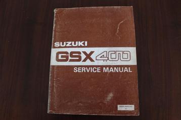 Suzuki GSX400 1980 - 1984 motorcycle service manual GSX 400 beschikbaar voor biedingen