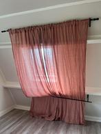 Ikea ÄNGSFRYLE linnen gordijnen kleur roze, Ophalen of Verzenden, Zo goed als nieuw, Minder dan 100 cm
