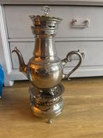 Antieke Koffiepot met Warmhouder, Ophalen of Verzenden, Zilver