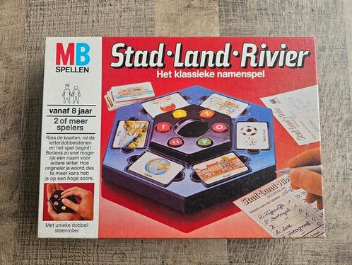MB spel stad land rivier- het klassieke namenspel, Kinderen en Baby's, Speelgoed | Educatief en Creatief, Zo goed als nieuw, Taal en Lezen