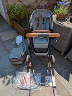 Dubatti One 2-in-1 Kinderwagen – Grijs met Cognac stang, Kinderen en Baby's, Kinderwagens en Combinaties, Ophalen, Zo goed als nieuw