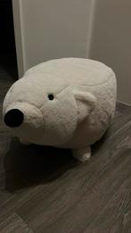 Ijsbeer Poef / Hocker, Minder dan 50 cm, Rond, Ophalen of Verzenden, Zo goed als nieuw