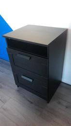 Ladekast, bureaukastje, nachkastje zwart, Ophalen, Gebruikt, 50 tot 100 cm, Minder dan 100 cm