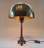 Vintage messing Mushroom Tafellamp, Ophalen of Verzenden, Zo goed als nieuw, Minder dan 50 cm