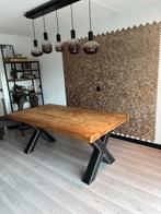 Robuuste eettafel, Huis en Inrichting, Tafels | Eettafels, Ophalen, Gebruikt, 200 cm of meer, 50 tot 100 cm