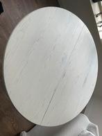Witte ronde tafel, Huis en Inrichting, Ophalen, Gebruikt, 100 tot 150 cm, Rond