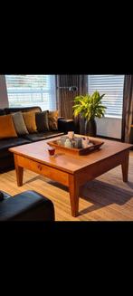Teakhouten salontafel, Ophalen, Minder dan 50 cm, Rechthoekig, 100 tot 150 cm