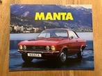 Opel Manta A brochure 12/71, Verzenden, Zo goed als nieuw, Opel