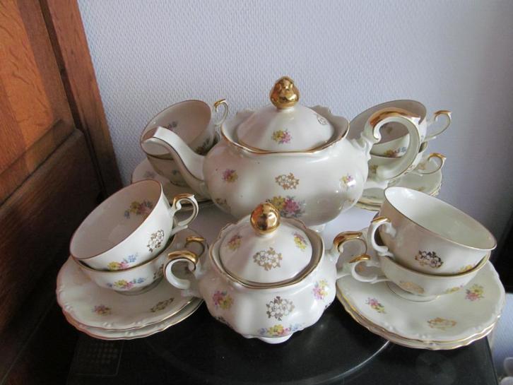 Thee servies J. Kronester Bavaria, Antiek en Kunst, Antiek | Servies compleet, Ophalen