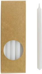 Rustik Lys potloodkaarsen wit 20 stuks 1.2 x 17.5 cm, Overige materialen, Ophalen of Verzenden, Minder dan 25 cm, Nieuw