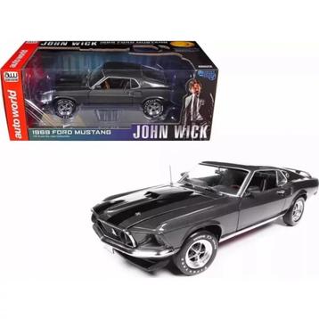 John Wick 1969 Ford Mustang Auto World 1:18 DIRECT LEVERBAAR beschikbaar voor biedingen