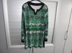 frankwalder jurk maat 48 groen/zwart, Overige kleuren, Maat 46/48 (XL) of groter, Ophalen of Verzenden, Knielengte