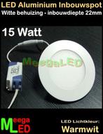 UITVERKOOP: LED inbouwspot panel 15W WW - laatste 3 stuks, LEDinbouwspot, Led, Metaal of Aluminium, Nieuw